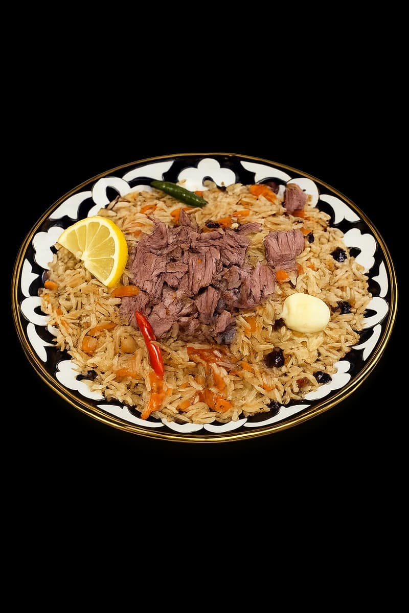 Traditionelles Plov-Gericht